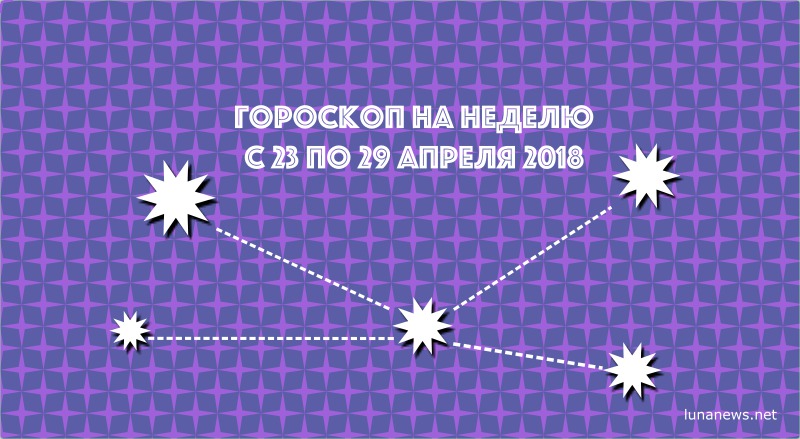 Гороскоп на неделю с 23 по 29 апреля 2018