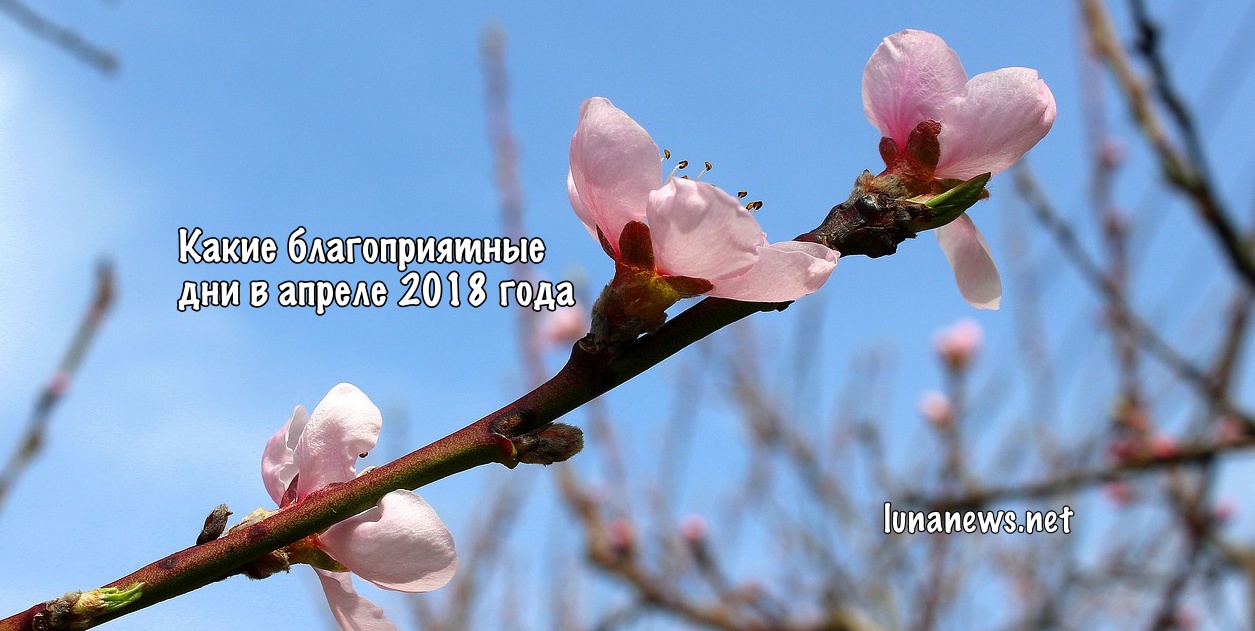 благоприятные дни в апреле 2018