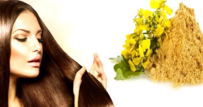 Маска для волос с горчичным порошком